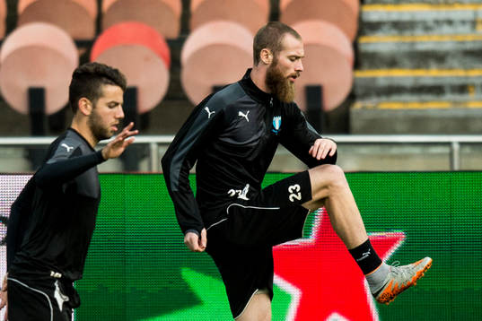 Malmö FFs Erdal Rakip och Jo Inge Berget