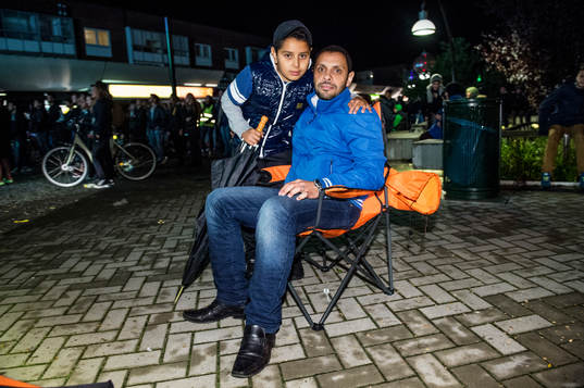 Mohamad och Fares Kafafi och var två personer i publiken