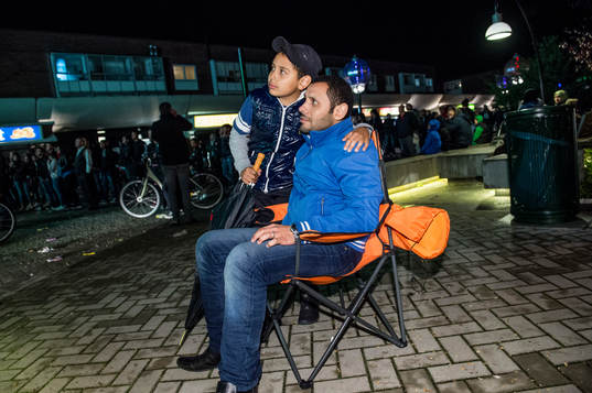 Mohamad och Fares Kafafi och var två personer i publiken