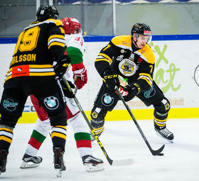 Panterns Filip Windlert och Jakob Karlsson mot Moras