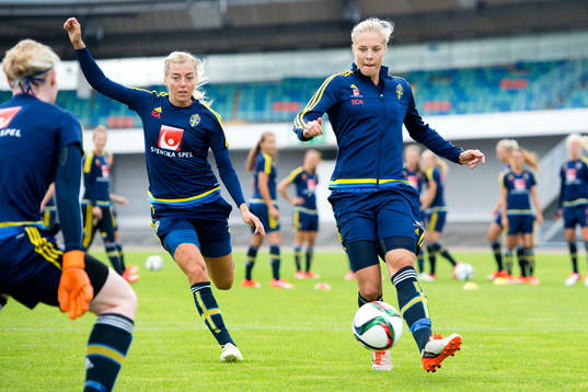 Sveriges Linda Sembrant och Lina Hurtig