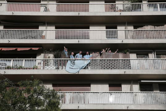 Supportrar till Malmö FF samlas