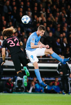 s David Luiz och Malmö FFs Markus Rosenberg