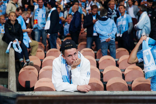 En Malmösupporter deppar