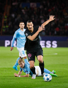 s Zlatan Ibrahimovic och Malmös Vladimir Rodic och Oscar