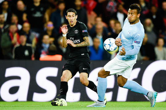 s Angel Di Maria och Malmö FFs Felipe Carvalho