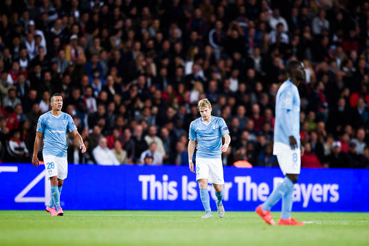 Malmö FFs Nikola Djurjic, Oscar Lewicki och Enock Kofi Adu