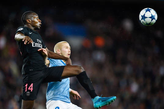 s Blaise Matuidi och Malmö FFs Anton Tinnerholm