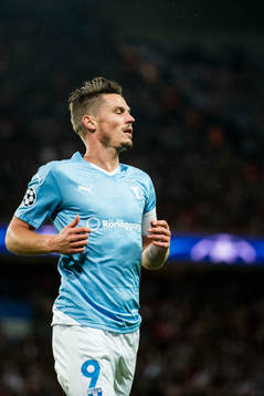 Malmö FFs Markus Rosenberg deppar