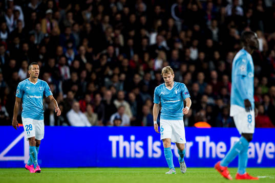 Malmö FFs Nikola Djurjic, Oscar Lewicki och Enock Kofi Adu