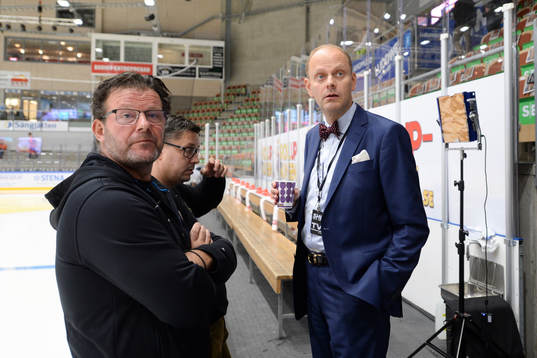Karlskronas fystränare Miro Zalar och Lasse Granqvist,