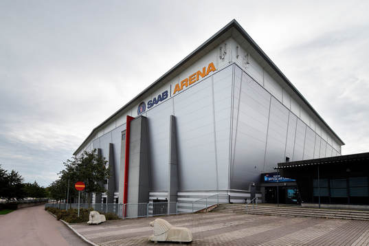 SAAB Arena innan ishockeymatchen i SHL mellan Linköping