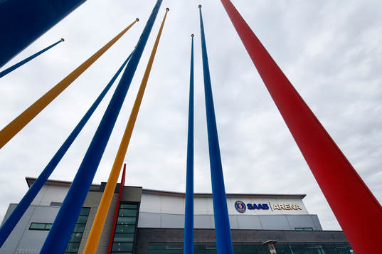 SAAB Arena innan ishockeymatchen i SHL mellan Linköping