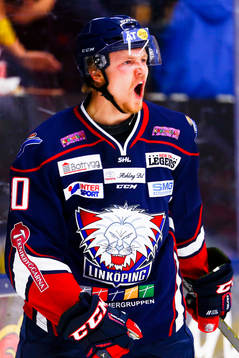 Linköpings Nick Sörenssen jublar