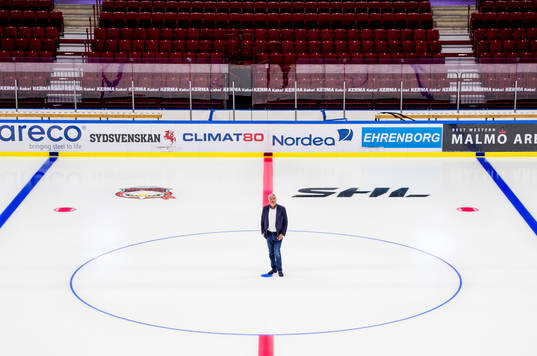 Percy Nilsson i Malmö Arena, Malmö Redhawks hemmahall
