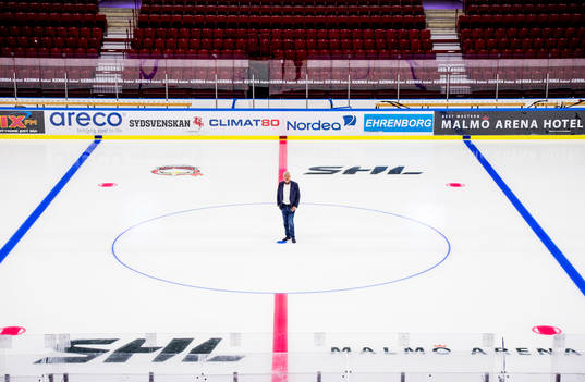 Percy Nilsson i Malmö Arena, Malmö Redhawks hemmahall