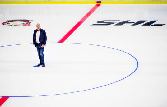 Percy Nilsson på isen i Malmö Arena, Malmö Redhawks