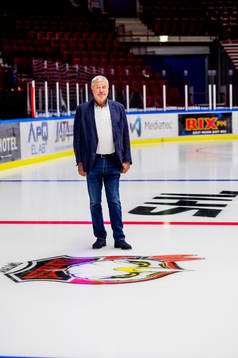 Percy Nilsson på isen i Malmö Arena, Malmö Redhawks