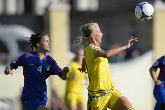 Sveriges Sofia Jakobsson och Moldaviens Eugenia Miron