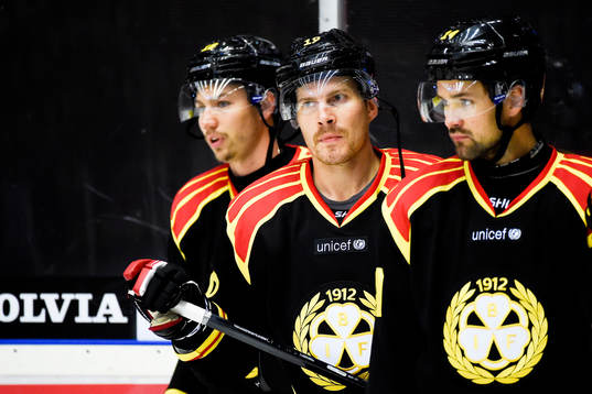 Brynäs Anton Rödin, Anssi Salmela och Johan Alcén