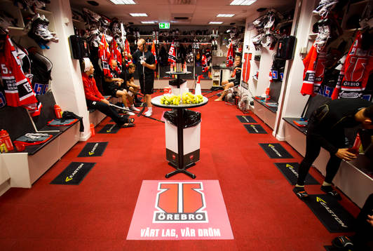 Örebro Hockeys omklädningsrum