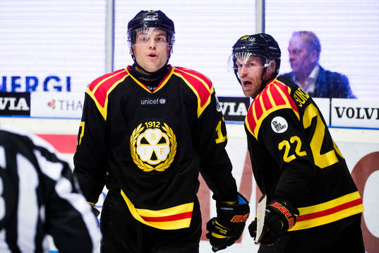 Brynäs Pathrik Westerholm och Jörgen Sundqvist deppar
