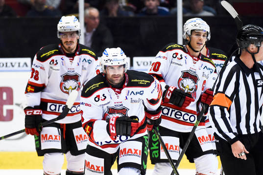 Malmö Redhawks Kent McDonell jublar