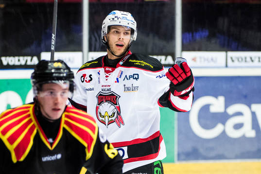 Malmö Redhawks Nils Andersson deppar