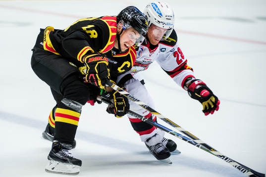 Brynäs Anton Rödin och Malmö Redhawks Jens Olsson