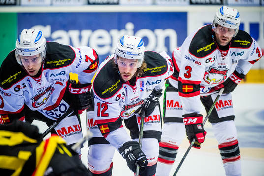 Malmö Redhawks Nils Andersson , Andreas Thuresson och Kent