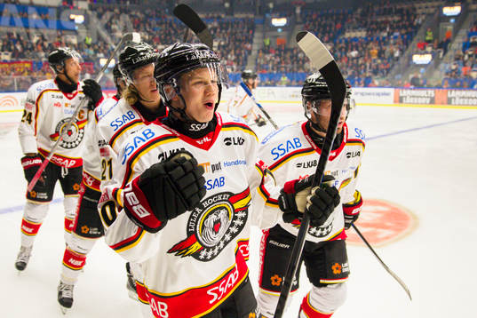 Luleås Toni Rajala jublar