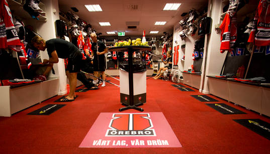Örebro Hockeys omklädningsrum
