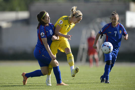 Moldaviens Victoria Gurdis och Sveriges Lisa Dahlkvist
