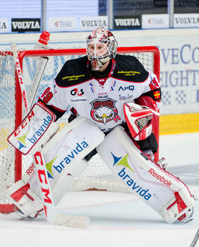 Malmö Redhawks målvakt Oscar Alsenfelt