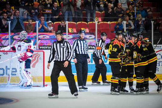 Brynäs Anton Rödin jublar