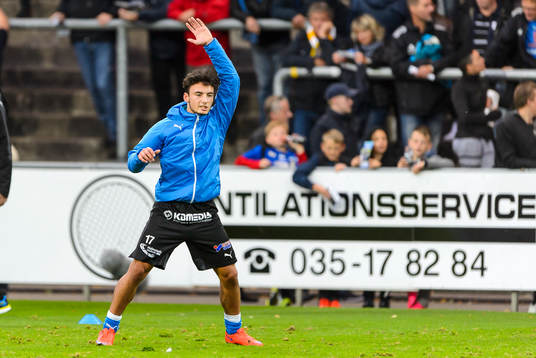 Halmstads Sead Haksabanovic före fotbollsmatchen i