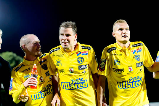 Falkenbergs Stefan Rodevåg jublar