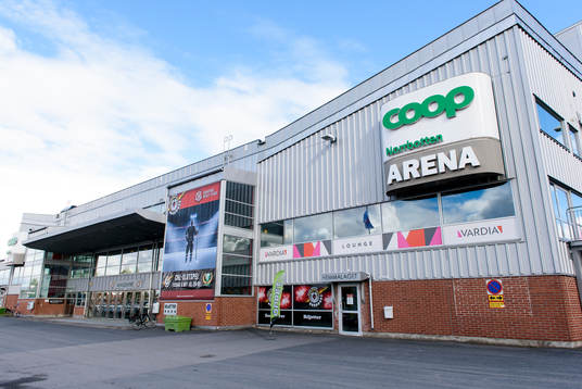 Coop Norrbotten Arena före ishockeymatchen i SHL mellan