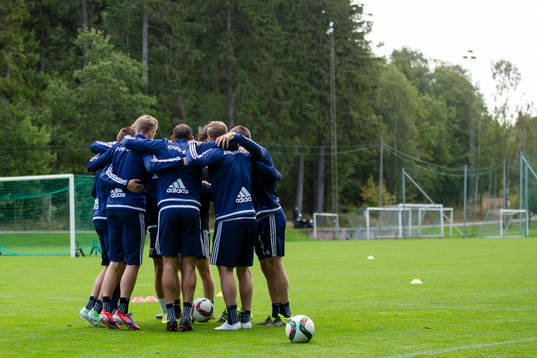 Delar av IFK Göteborg samlade