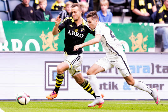 s Fredrik Brustad och Häckens Egzon Binaku
