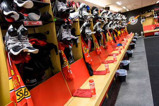 Luleå Hockeys omklädningsrum