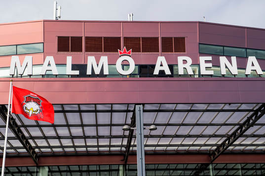 Exteriör över Malmö Arena