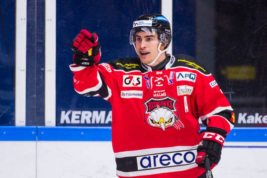 Malmö Redhawks Nils Andersson jublar