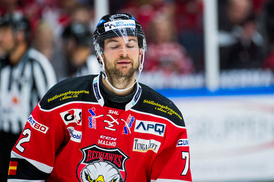 Malmö Redhawks TJ Galiardi deppar