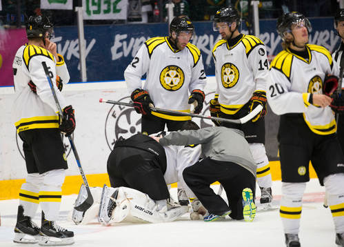 under ishockeymatchen i SHL mellan Färjestad och Brynäs