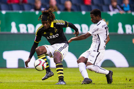 s Mohamed Bangura och Häckens Mohammed Abubakari