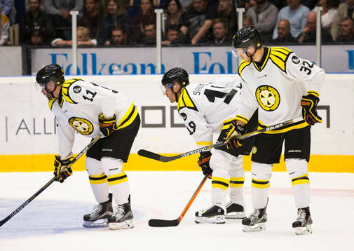 Brynäs Jesper Ollas, Anssi Salmela och Nick Johnson