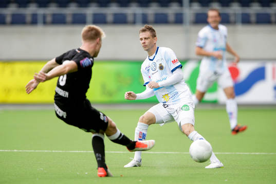 Helsingborgs Andreas Landgren och Gefles Johan Bertilsson