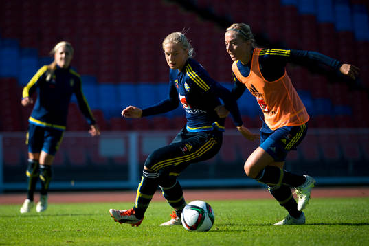 Sveriges Lina Hurtig och Linda Sembrant