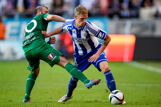 Hammarbys Kennedy Bakircioglu och IFK Göteborgs Sören